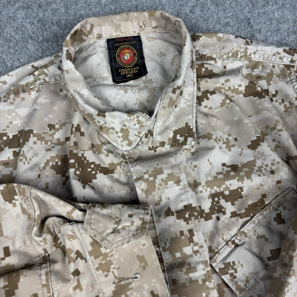 Vintage USMC‎ Combat Jacket Medium Long Desert Camo Military Tactical MARPAT EUC